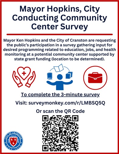 Mayor Hopkins, City Conducting Community Center Survey